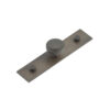 Cropley Cupboard Knobs 30mm Plain Backplate Dark Bronze