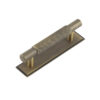 Hoxton Taplow Cabinet Handles 96mm Ctrs Stepped Backplate Antique Brass