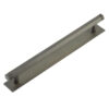 Hoxton Nile Cabinet Handles 224mm Ctrs Plain Backplate Dark Bronze
