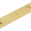 Rushton Backplate for Cupboard Knobs 140x30mm Satin Brass