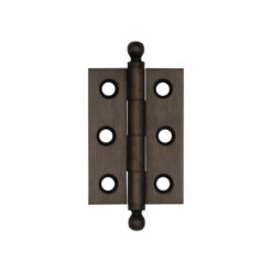 Hoxton Brass Finial Hinges 50x35mm Dark Bronze