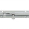 Jedo Brass Heavy Straight Barrel Bolts 200x38mm Satin Chrome