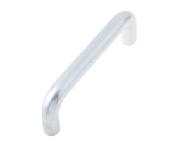 Aluminium 19mm D Shape Pull Handle Bolt Through Fixing SAA Finish 225x19mm Satin Anodised Aluminium