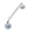Aluminium 19mm D Shape Pull handle Rose Fixing SAA Finish 150x19mm Satin Anodised Aluminium
