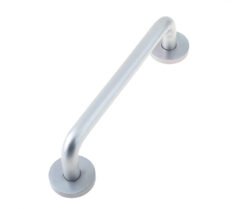 Aluminium 19mm D Shape Pull handle Rose Fixing SAA Finish 150x19mm Satin Anodised Aluminium