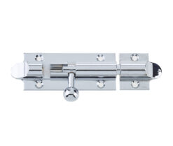 Jedo Brass Bell Shape Straight Barrel Bolts 75x32mm Polished Chrome