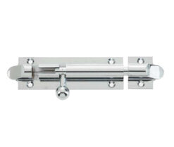 Jedo Brass Bell Shape Straight Barrel Bolts 102x32mm Polished Chrome