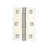 Steel Plain Bearing Butt Hinges 76x50x1.65mm Zinc Plate
