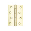 Steel Plain Bearing Butt Hinges 102x76x2mm Electro Brassed