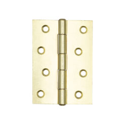 Steel Plain Bearing Butt Hinges 102x76x2mm Electro Brassed