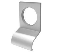 Aluminium Cylinder Pull 70mm Satin Anodised Aluminium