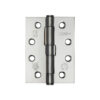 Jedo Grade 7 Steel Heavy Duty Button Tip Hinges 102x76x2.5mm Polished Chrome