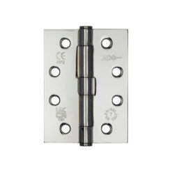 Jedo Grade 7 Steel Heavy Duty Button Tip Hinges 102x76x2.5mm Polished Chrome