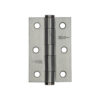 Jedo Grade 7 Steel Heavy Duty Button Tip Hinges 76x50x2mm Satin Chrome