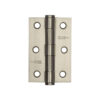 Jedo Grade 7 Steel Heavy Duty Button Tip Hinges 76x50x2mm Satin Nickel