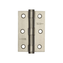 Jedo Grade 7 Steel Heavy Duty Button Tip Hinges 76x50x2mm Satin Nickel