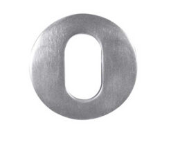 Oval Profile Escutcheon Satin Anodised Aluminium