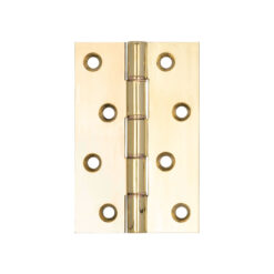 Double Phosphor Bronze Washered Hinge 102x67x3.5mm Polished Brass