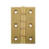 Double Phosphor Bronze Washered Hinge 76x50x3mm Polished Brass