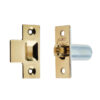 Jedo Adjustable Rollerbolt Catches with Brass Roller 36mm Polished Brass