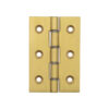 Double Phosphor Bronze Washered Hinges 76x50x2.5mm Satin Brass