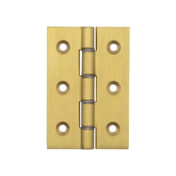 Double Phosphor Bronze Washered Hinges 76x50x2.5mm Satin Brass