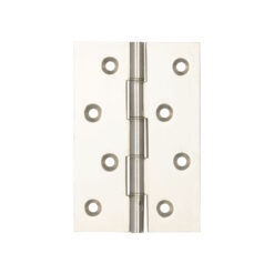 Double Phosphor Bronze Washered Hinges 102x67x2.5mm Polished Nickel