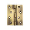 Double Phosphor Bronze Washered Hinges 102x76x3mm Antique Brass