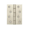Double Phosphor Bronze Washered Hinges 102x76x3mm Satin Nickel