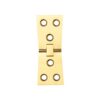 Jedo Counter Flap Hinge 99x40x1mm Polished Brass