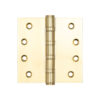 Ball Bearing Hinges 102x102x3mm Polished Brass