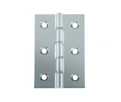 Double Phosphor Bronze Washered Hinge 76x50x2mm Polished Chrome