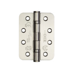 Certifire Stainless Steel Grade 13 Radiused Ball Bearing Hinges 102x76x3mm Satin Stainless Steel