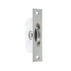 Jedo Sash Roller with Rectangular Plate 118x26mm Satin Chrome