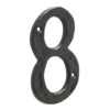 Antique Door Numerals 8 Black No. 8