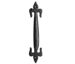 Fleur De Lys Pull Handles 170mm Black