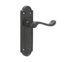 Turnberry Suite Door Handle on Latchplate Black