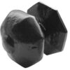 Antique Centre Door Knobs 72mm Dia Black