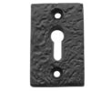 Antique Rectangular Escutcheons 50x32mm Black