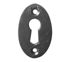 Antique Oval Escutcheon 50mm Black