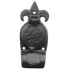Antique Fleur De Lys Cylinder Pull 123mm Black