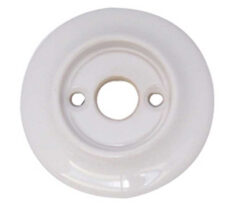 Replacement Roses for Porcelain Door Knobs 60mm dia. White
