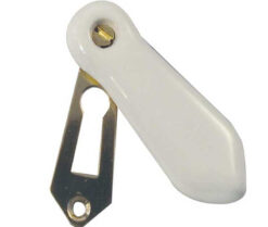 Jedo Porcelain Covered Escutcheon White