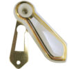 Jedo Porcelain Covered Escutcheon White Goldline