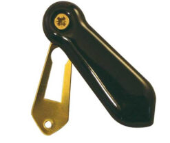 Jedo Porcelain Covered Escutcheon Black