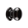 Jedo Porcelain Mortice Door Knobs Black Silverline