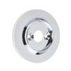 Replacement Roses for Porcelain Door Knobs 60mm Polished Chrome
