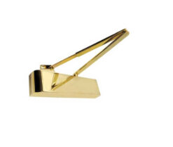 Jedo Contract Door Control with Matching Arms en-2-4 Polished Brass