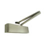 Jedo Slimline Architectural Door Closer with Matching Arms Silver Enamelled