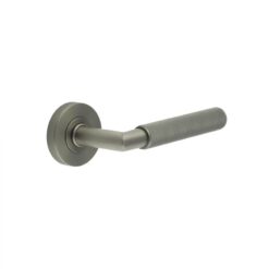 Three One Six Diamond Knurled Door Handle Gun Metal